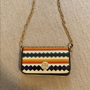 Aztec print Tory Burch cross body bag